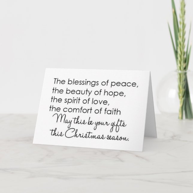 BEAUTIFUL ÖNSKEMÅL FÖR FAMILJ OCH VÄNNER KORT (Framsida)