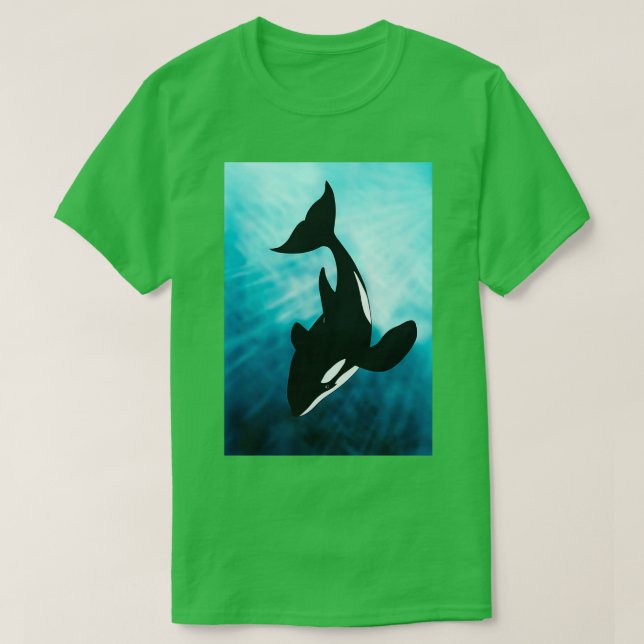 BEAUTIFUL ORCA KILLER WHALE T SHIRT (Design framsida)