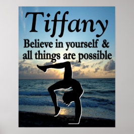 BEAUTIFUL PERSONLIG GYMNAST GIRL POSTER