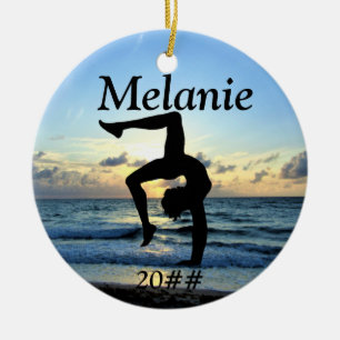 BEAUTIFUL PERSONLIG GYMNASTICS ORNACS JULGRANSPRYDNAD KERAMIK