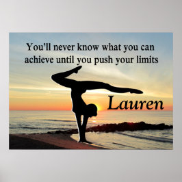 BEAUTIFUL PERSONLIG GYMNASTICS POSTER