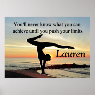 BEAUTIFUL PERSONLIG GYMNASTICS POSTER