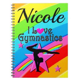 BEAUTIFUL PERSONLISERAD I KÄRLEK GYMNASTIKKONSTRUK ANTECKNINGSBOK