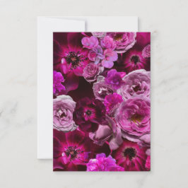 Beautiful Purple Rose Collage Anteckningskort