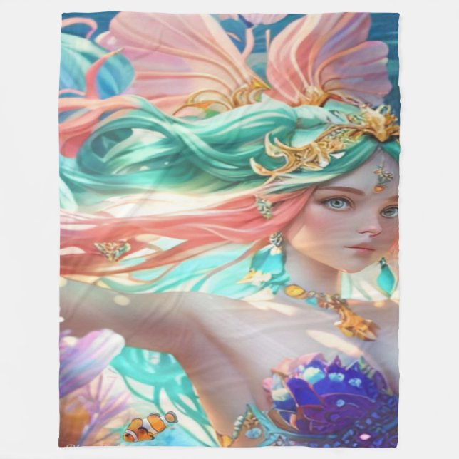 Beautiful queen  fleecefilt (Framsidan)