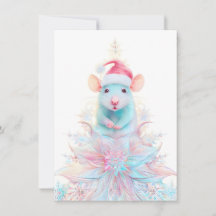 Beautiful Rat Christmas Cards