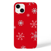 Beautiful Red illustrative snowflake Red Backgroun