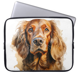 BEAUTIFUL RED IRISH SETTER HUND LAPTOP FODRAL