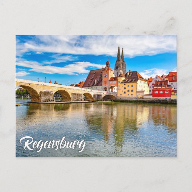 Beautiful Regensburg, Germany Vykort (Framsida)
