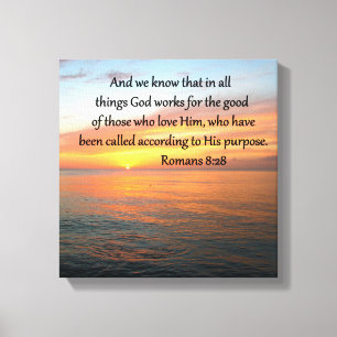 BEAUTIFUL ROMANS 8:28 SUNRISE PHOTO CANVASTRYCK