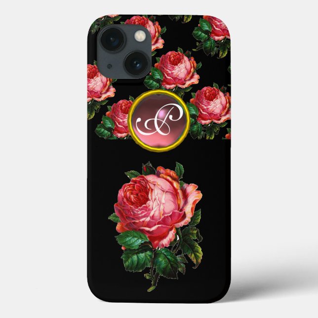 BEAUTIFUL ROSA ROS GEMSTONE MONOGRAM, Svart (Baksida)