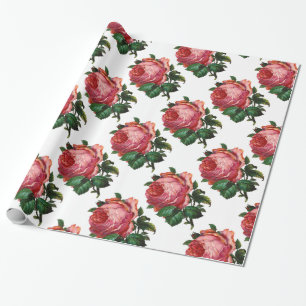 BEAUTIFUL ROSA ROS ,Vit Presentpapper