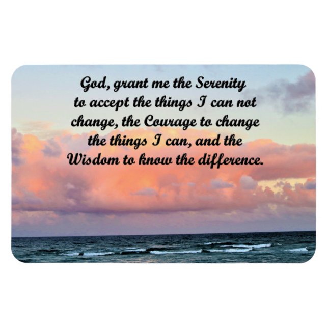 BEAUTIFUL SERENITY PRAYER MAGNET (Horisontell)