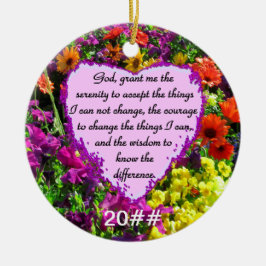BEAUTIFUL SERENITY PRAYER PHOTO DESIGN JULGRANSPRYDNAD KERAMIK