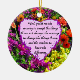 BEAUTIFUL SERENITY PRAYER PHOTO DESIGN JULGRANSPRYDNAD KERAMIK