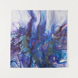 Beautiful shades of Blue Acrylic Art Tapestry