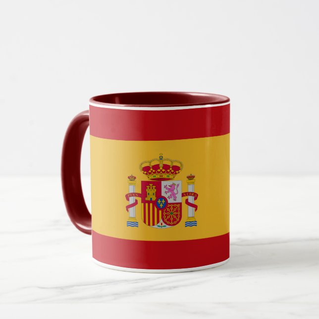 Beautiful Spain Flag Mug Mugg (Framsida vänster)