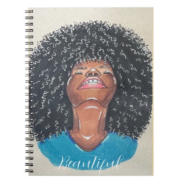 "Beautiful" Spiral Notebook Anteckningsbok (Framsidan)