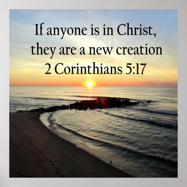 BEAUTIFUL SUNRISE 2 CORINTHIANS 5:17 DESIGN POSTER (Framsidan)
