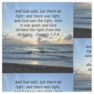BEAUTIFUL SUNRISE GENESIS 1:3 SCRIPTURE PHOTO TYG