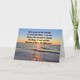 BEAUTIFUL SUNRISE SERENITY PRAYER GREETARD KORT