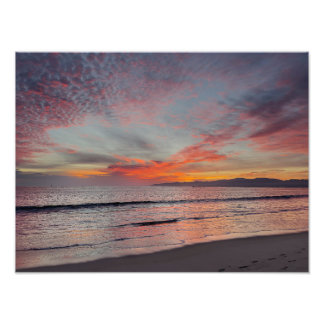 Beautiful Sunset -  Marina Del Rey, CA Fototryck