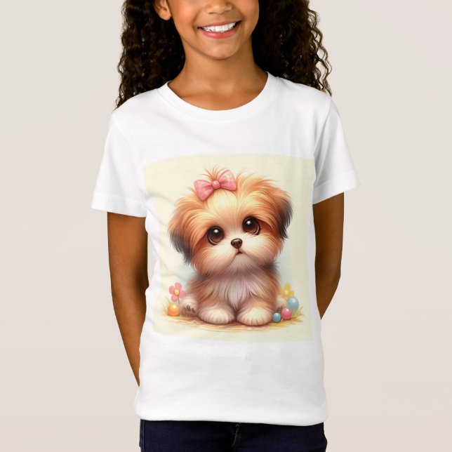  Beautiful t-shirt for girls. (Framsida)