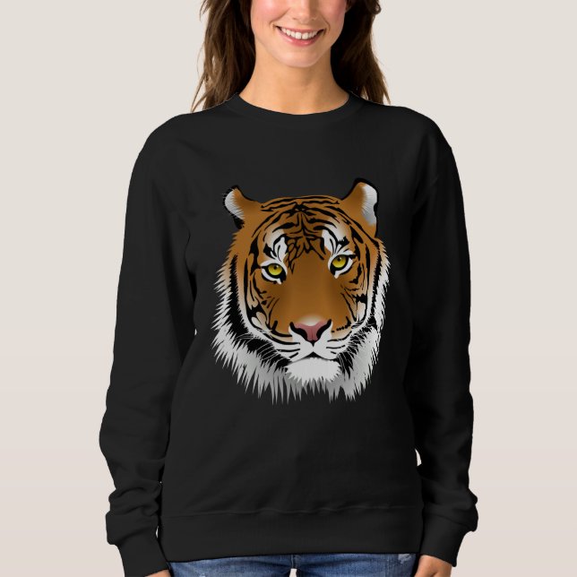 Beautiful Tiger Face T Shirt (Framsida)