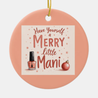  Beautiful tree bauble for any manicure Lover Julgransprydnad Keramik