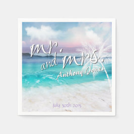 BEAUTIFUL TROPICAL OCEAN SUNRISE PAPPER NAPKINS PAPPERSSERVETT