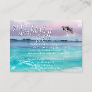 BEAUTIFUL TROPICAL OCEAN SUNRISE Wishing well Tilläggskort