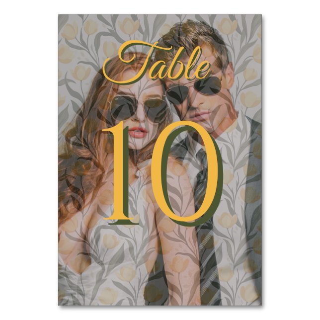 Beautiful Tulip Petal Barn Wedding Bordsnummer (Framsidan)