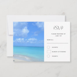 Beautiful Turquoise Tropical Beach Wedding OSA Kort