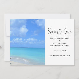 Beautiful Turquoise Tropical Beach Wedding Spara Datumet