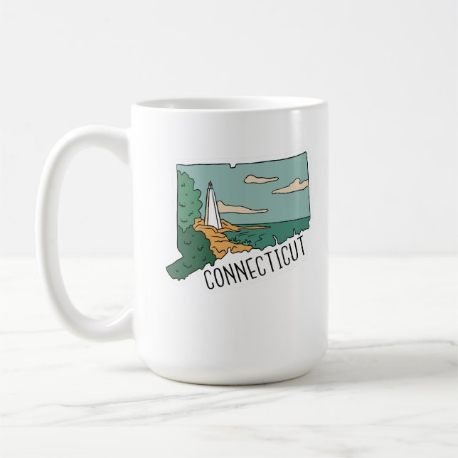 BEAUTIFUL USA STATER LANDSCAPE POSTCARD SET KAFFEMUGG (Vänster)