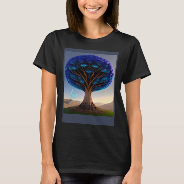 Beautiful Vibrant Tree Nature s Beauty  5 T Shirt (Framsida)