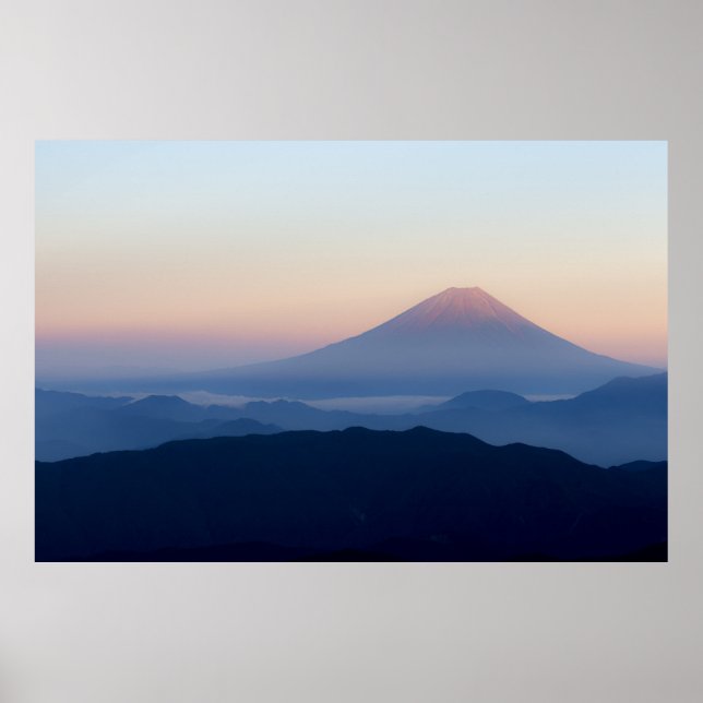 Beautiful view Mt. Fuji, Japan, Sunrise Poster (Framsidan)