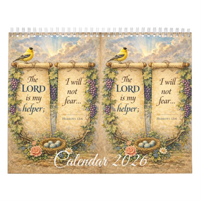Beautiful Wall Calendar with Scripture Kalender (Omslag)