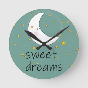 BEAUTIFUL WALL CLOCK SWEET-DREAMS RUND KLOCKA