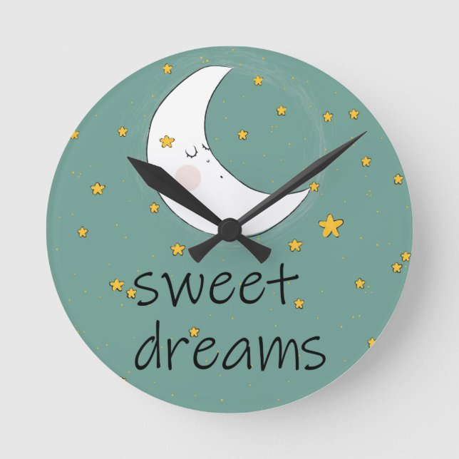 BEAUTIFUL WALL CLOCK SWEET-DREAMS RUND KLOCKA (Framsida)