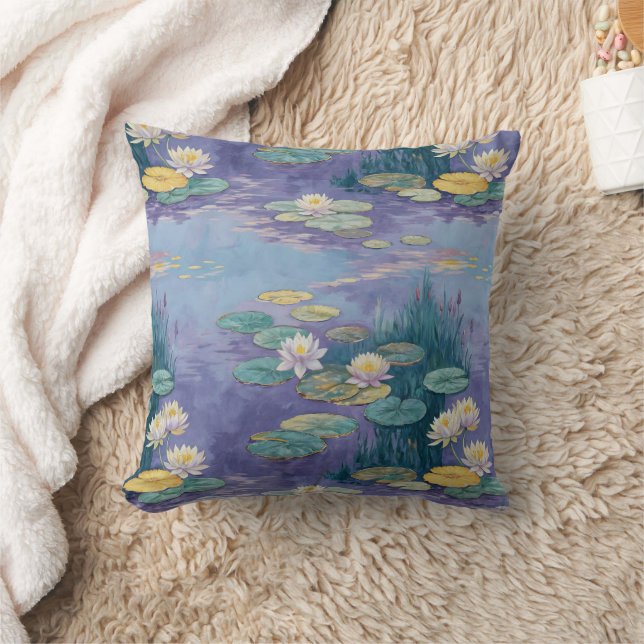 Beautiful Water Lilies Monet Art Kudde (Filt)