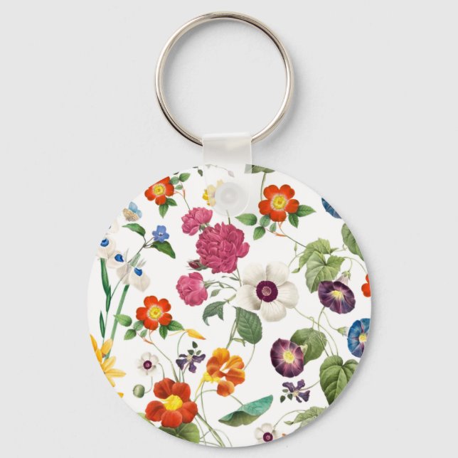 Beautiful Watercolor Botanical Nyckelring (Framsida)