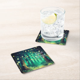 Beautiful Wedding Underlägg Papper Kvadrat