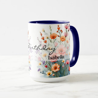 Beautiful Wildflowers Trendy Luxury Collection Mugg
