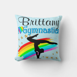 BEAUTIFULL BLUE GYMNASTICS PERSONLIG PILLOW KUDDE