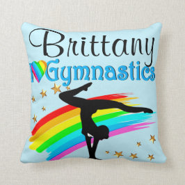 BEAUTIFULL BLUE GYMNASTICS PERSONLIG PILLOW KUDDE