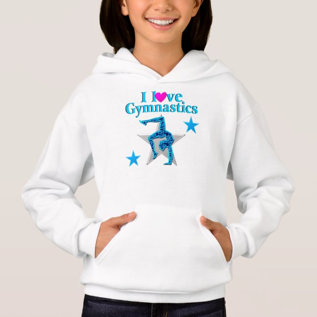 BEAUTIFULL BLUE I KÄRLEK GYMNASTIK TEE (Framsida)
