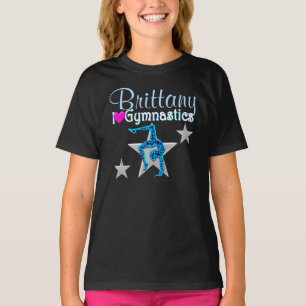 BEAUTIFULL BLUE PERSONLIG GYMNASTISK APPARATION TEE