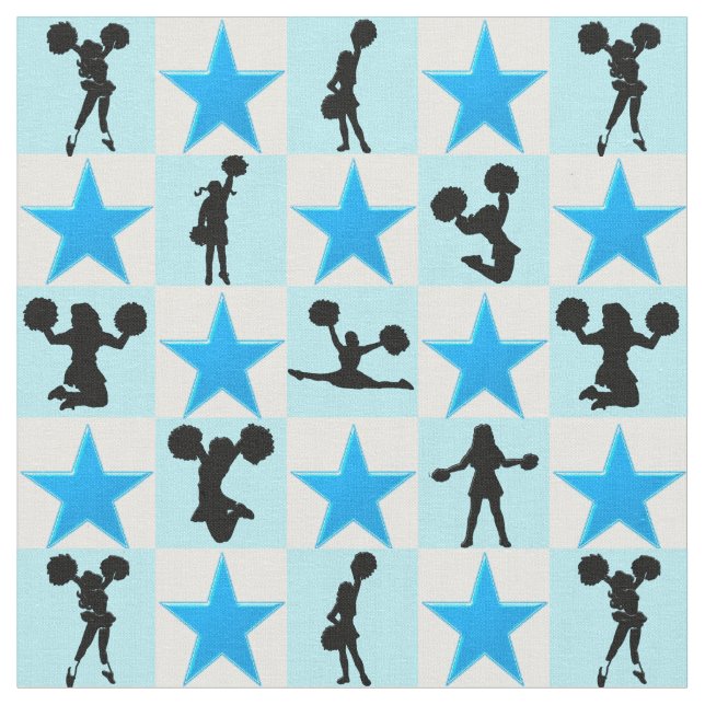 BEAUTIFULL BLUE STAR CHEERLEADING TYG (Närbild)