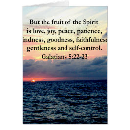 BEAUTIFULLA GALATIANFRUKTER AV SPIRIT HÄLSNINGSKORT